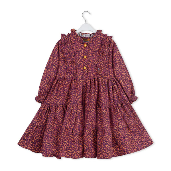 Purple Winter Flannel Dress